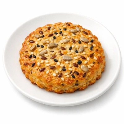 Savory biscuits with seeds