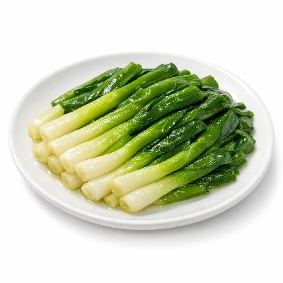 Boiled scallions