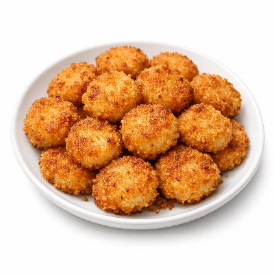 Scallops breaded and fried