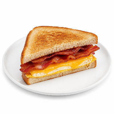 Schlotzsky's Bacon Breakfast Sandwich Half