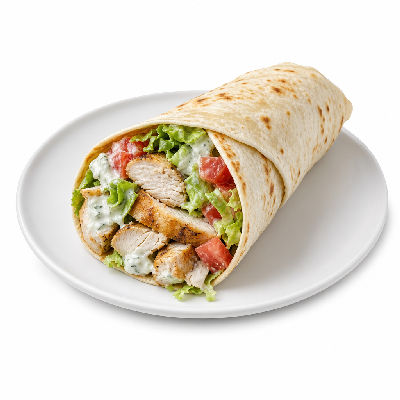 Schlotzsky's Greek with Chicken Wrap
