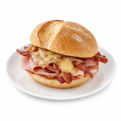Schlotzsky's Ham Bacon Smokecheesy Sandwich Medium