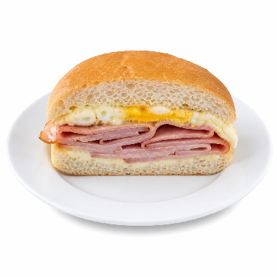 Schlotzsky's Ham Breackfast Sandwich Half