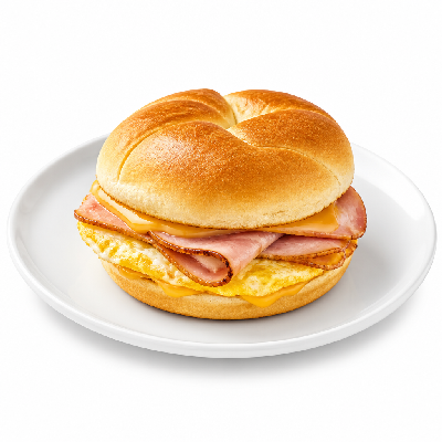 Schlotzsky's Ham Breackfast Sandwich Whole