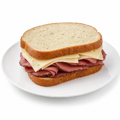 Schlotzsky's Pastrami & Swiss Sandwich Medium