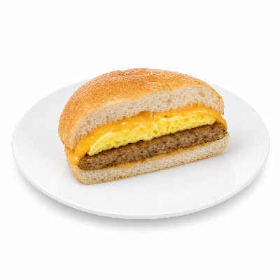 Schlotzsky's Sausage Breakfast Sandwich Half