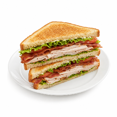 Schlotzsky's Turkey Bacon Club Sandwich Large