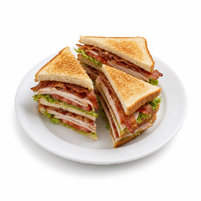 Schlotzsky's Turkey Bacon Club Sandwich Medium