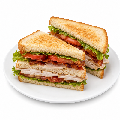 Schlotzsky's Turkey Bacon Club Sandwich Small