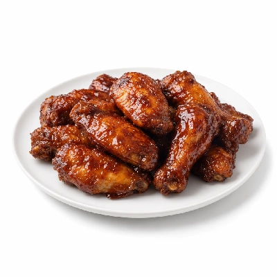 Scores Appetizers Chicken Wings with BBQ Sauce and Crudites 12