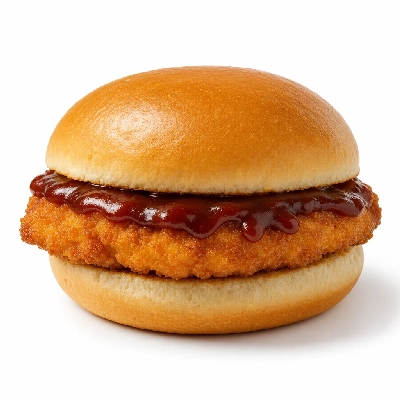 Scores Kids' Menu with BBQ Sauce without Side Dish Tender Chicken Fillet Burger