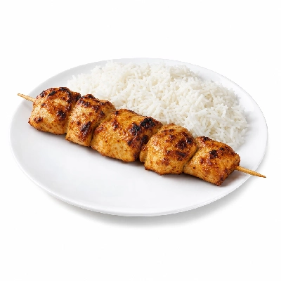 Scores Lunch Plus Chicken Brochette Serving with Rice