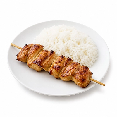 Scores Lunch Plus Thai Chicken Brochette Serving with Rice