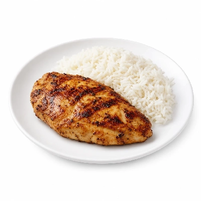 Scores Mediterranean Grilled Chicken Breast Moderate Serving with Rice