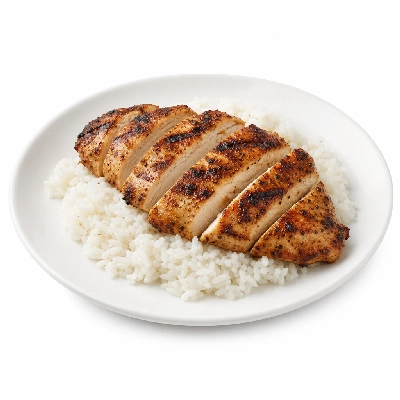 Scores Santa Barbara Grilled Chicken Moderate Serving with Rice