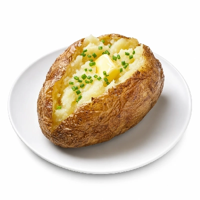 Scores Side Dishes Garnished Baked Potato