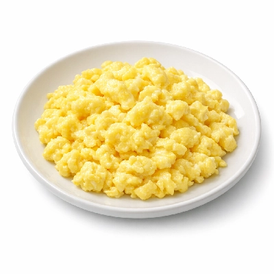 Fast foods egg scrambled
