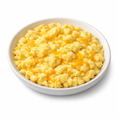 Scrambled Eggs with Cheddar Cheese