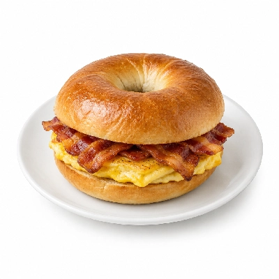Seattle Sutton's Healthy Eating Bacon and Egg Bagel Sandwich 2000 Calorie Plan