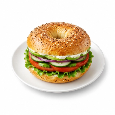 Seattle Sutton's Healthy Eating Bagel Sandwich Vegetarian Plan