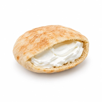 Seattle Sutton's Healthy Eating Breakfast Pita with Cream Cheese & Juice