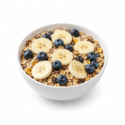 Seattle Sutton's Healthy Eating Breakfast Power Breakfasrt Cereal with Banana and Blueberries