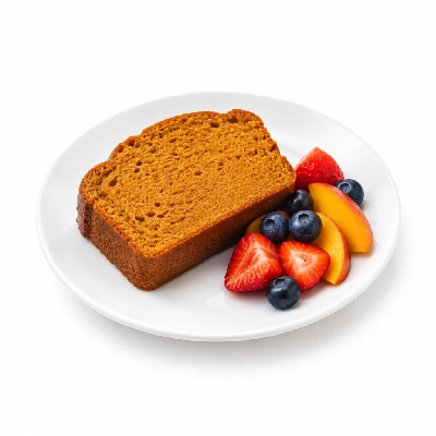 Seattle Sutton's Healthy Eating Breakfast Sensational Pumpkin Bread & Fresh Fruit