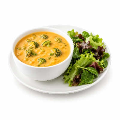 Seattle Sutton's Healthy Eating Broccoli Cheddar Soup and Salad 1500 Calorie Plan