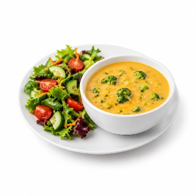 Seattle Sutton's Healthy Eating Broccoli Cheddar Soup & Salad 2000 Calorie Plan