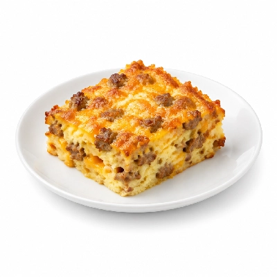 Seattle Sutton's Healthy Eating Cheddar & Sausage Breakfast Casserole 2000 Calorie Plan