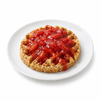 Seattle Sutton's Healthy Eating Chia Waffle with Strawberry Sauce Vegetarian Plan