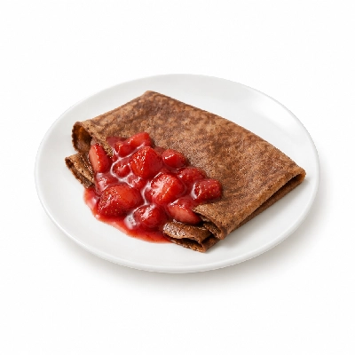Seattle Sutton's Healthy Eating Chocolate Crepe and Strawberry Salsa 1200 Calorie Plan