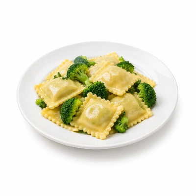 Seattle Sutton's Healthy Eating Dinner Heirloom Ravioli with Broccoli