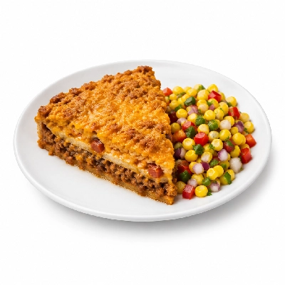 Seattle Sutton's Healthy Eating Dinner Taco Pie with Southwestern Corn Salad