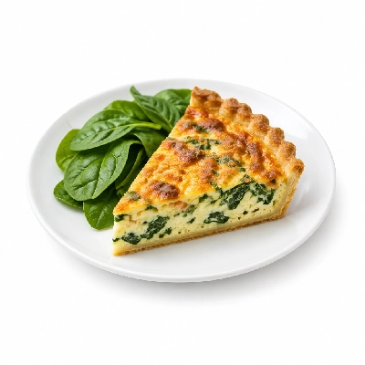 Seattle Sutton's Healthy Eating Lunch Quiche and Spinach Salad