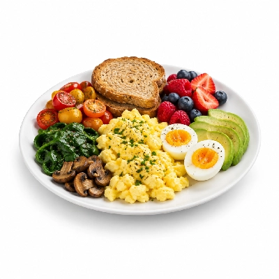 Seattle Sutton's Healthy Eating Morning Protein Plate Vegetarian Plan