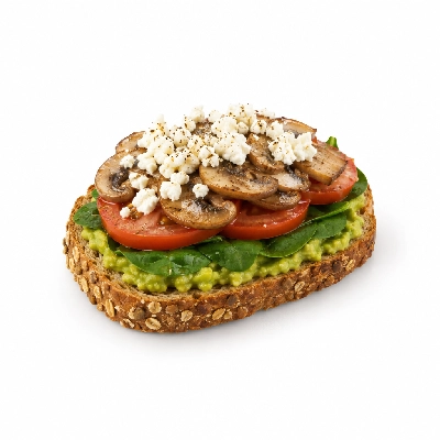 Seattle Sutton's Healthy Eating Open-Faced Breakfast Sandwich Vegetarian Plan
