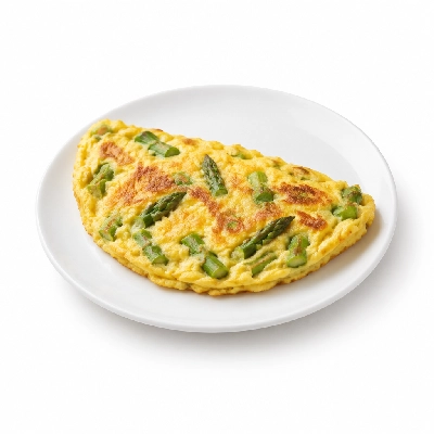 Seattle Sutton's Healthy Eating Open-Faced Asparagus and Gruyere Omelet 1200 Calorie Plan