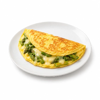 Seattle Sutton's Healthy Eating Open-Faced Asparagus & Gruyere Omelet 1500 Calorie Plan