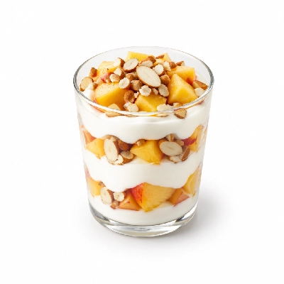 Seattle Sutton's Healthy Eating Peach Almond Parfait 1200 Calorie Plan