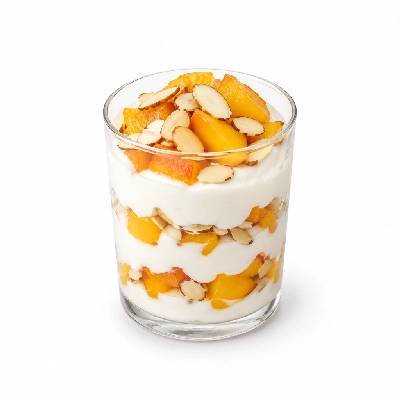Seattle Sutton's Healthy Eating Peach Almond Parfait Vegetarian Plan