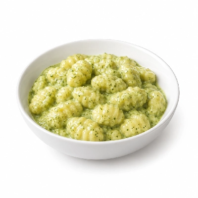 Seattle Sutton's Healthy Eating Potato Gnocchi with Pesto Cream Sauce 1200 Calorie Plan