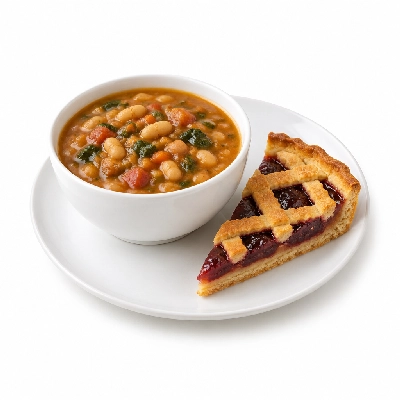 Seattle Sutton's Healthy Eating Tuscan Bean Soup and Crostata 1500 Calorie Plan