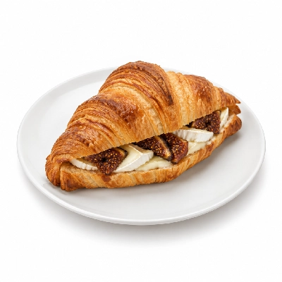 Seattle Sutton's Healthy Eating Wheat Croissant with Figs and Brie 1200 Calorie Plan