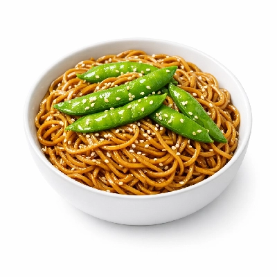 Sesame Noodle Salad with Snow Peas