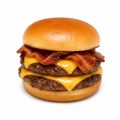Shake Shack Burgers Bacon Cheeseburger Double