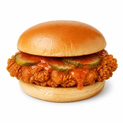 Shake Shack Hot Ones Chicken Burger