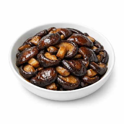 Shiitake mushrooms stir fried