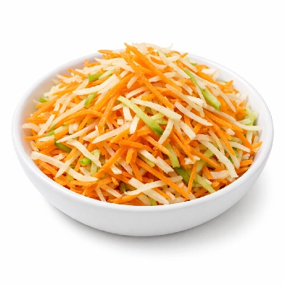 Shredded Carrot and Vegetable Garnish