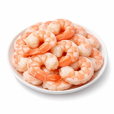 Shrimp cooked moist heat